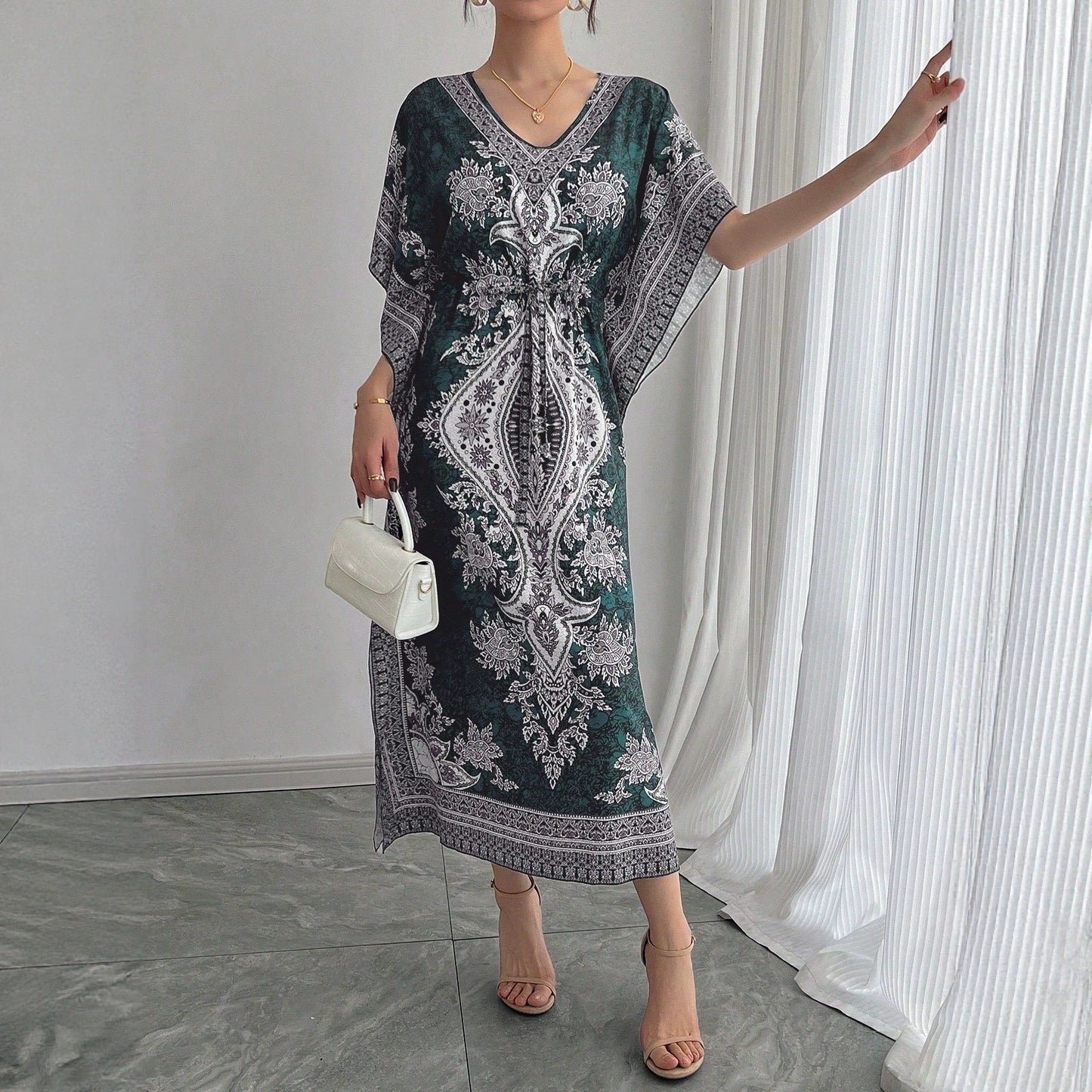 Bohemian Traditional Style Loose Breathable Casual Open Shorts