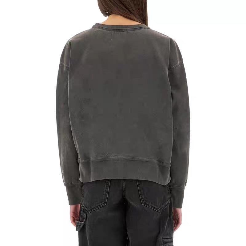 Women's North American Niche Classic Printing Washed Fried Color Distressed Sweaters