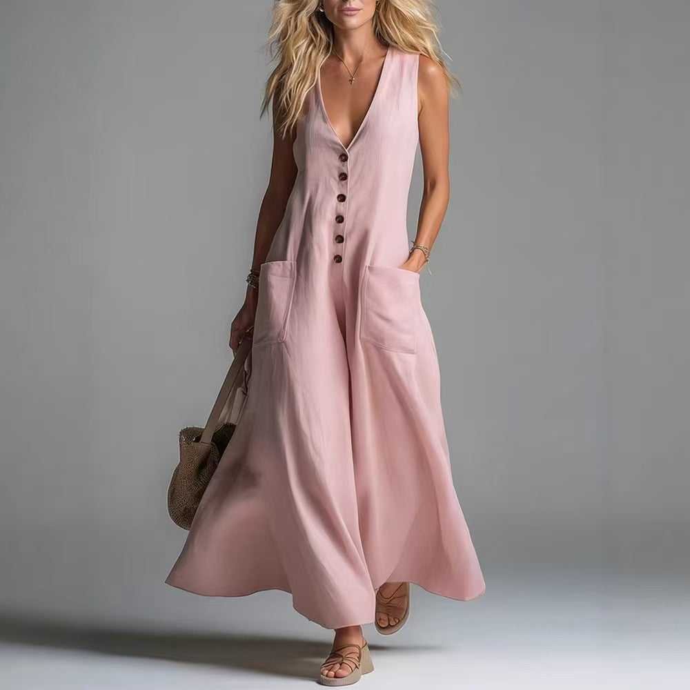 Attractive Women's Fashion Casual Style Sleeveless Dress