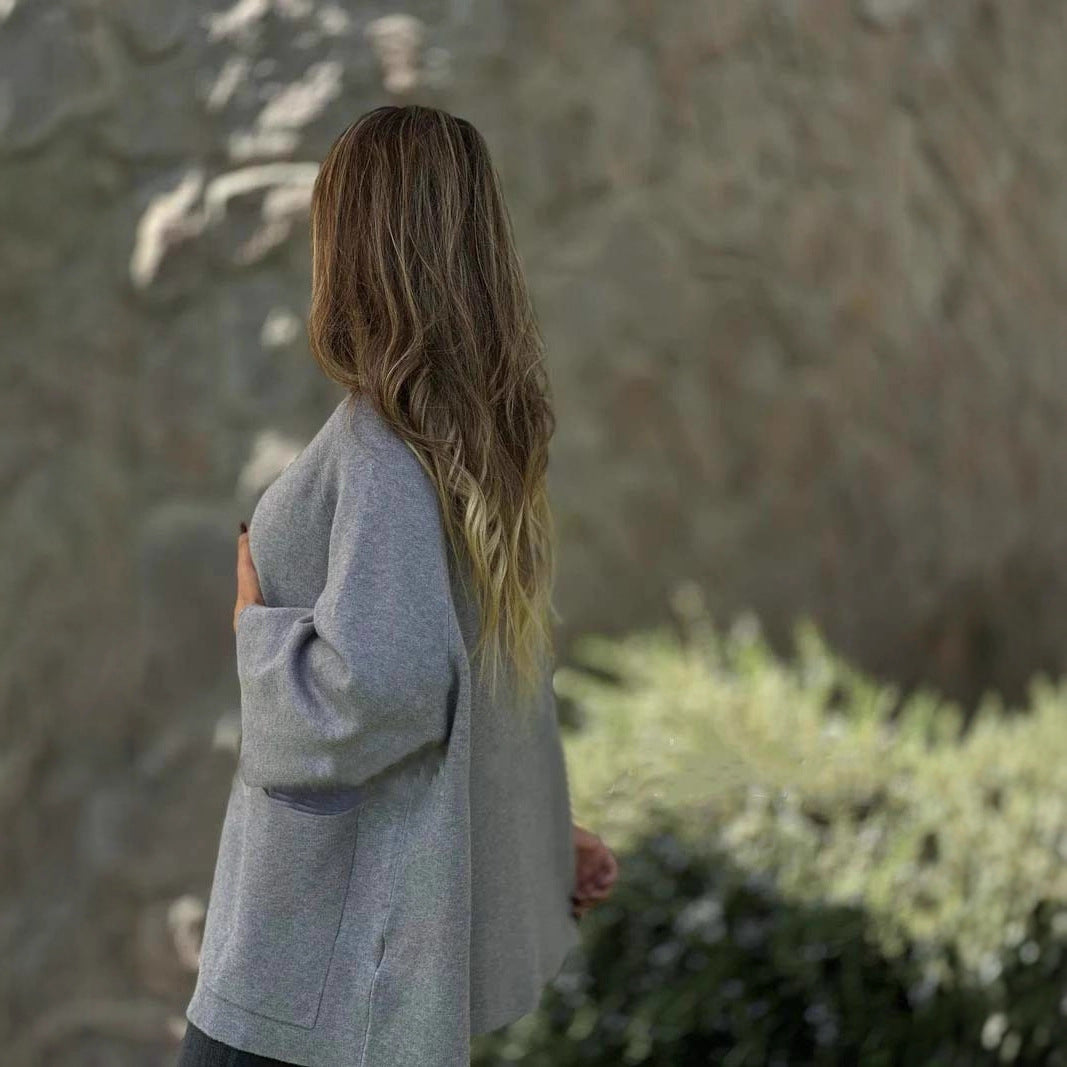 Women's Fashion Casual Woolen Single Breasted Coats