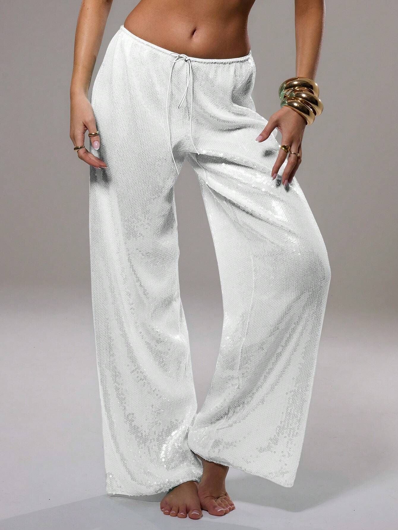 Women's Sequined Casual Loose Wear Autumn Fashion Pants