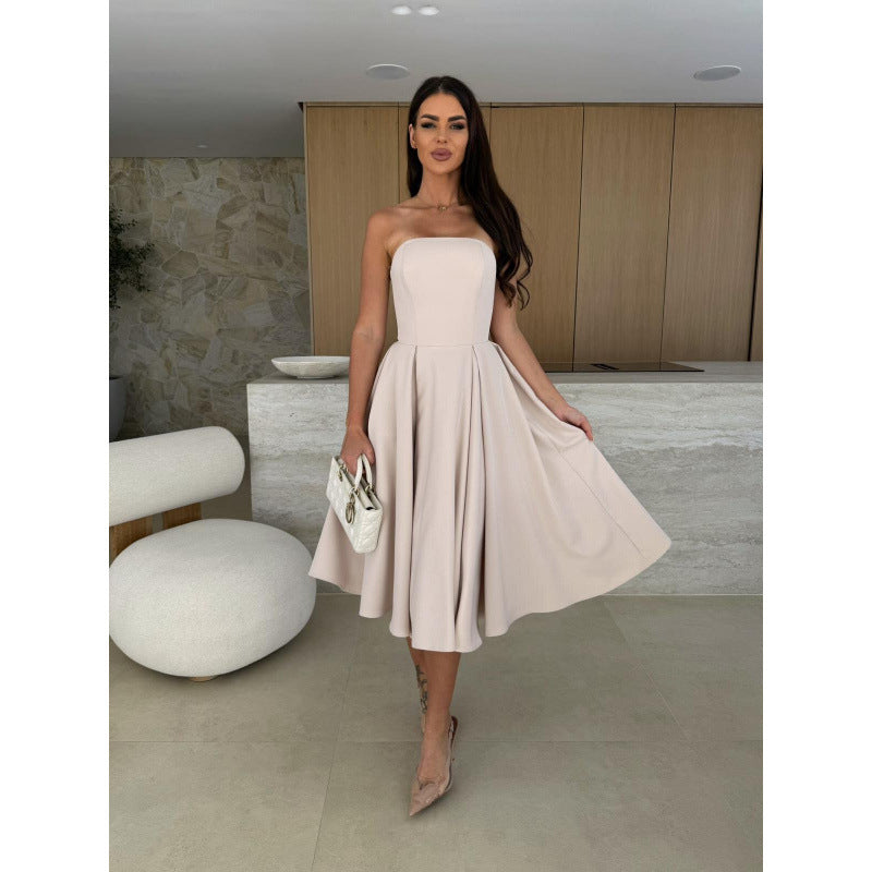 Slouchy Summer Wrapped Chest Large Swing Dress