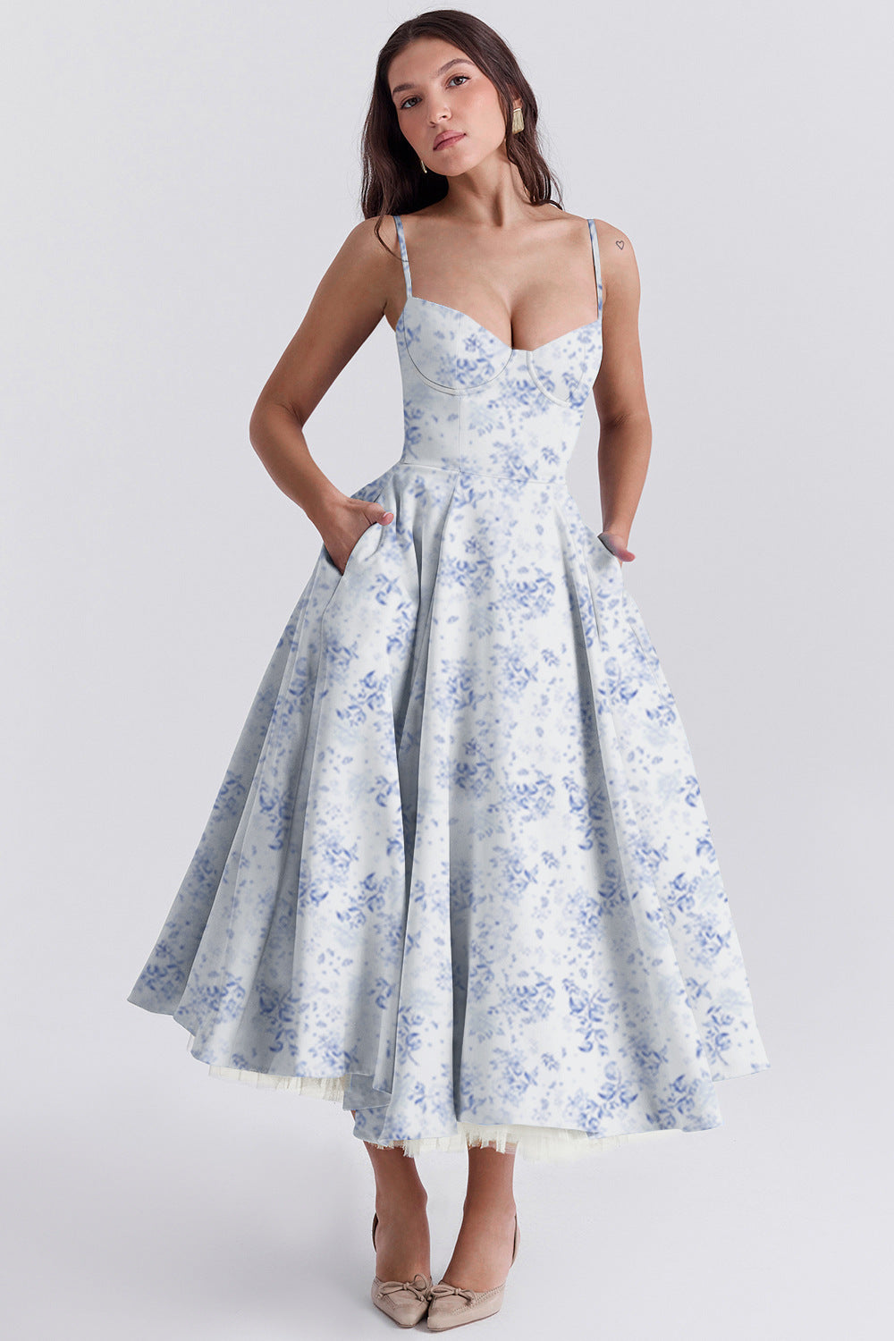 Princess Dress French Mesh Swing Floral Dresses