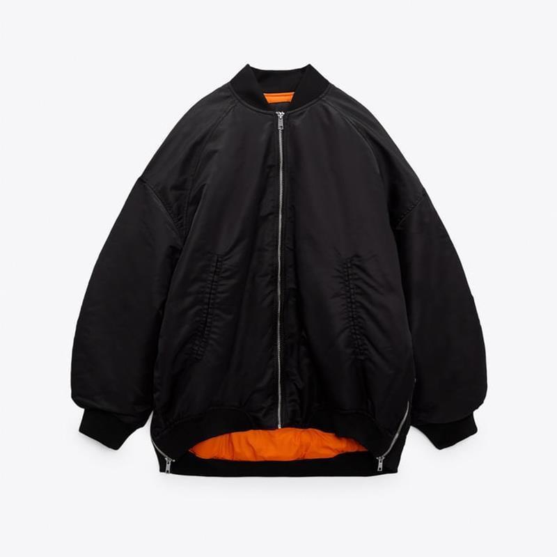 Women's Casual Loose Zipper Pilot For Coats