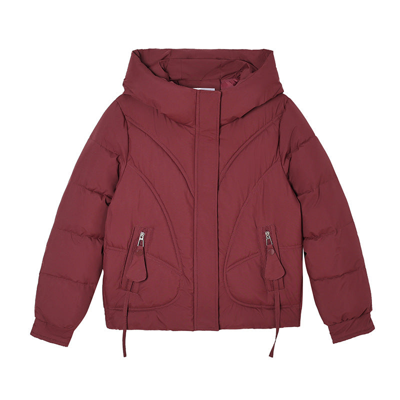 Women's Down Winter Loose Graceful Thickened Hoodie Coats