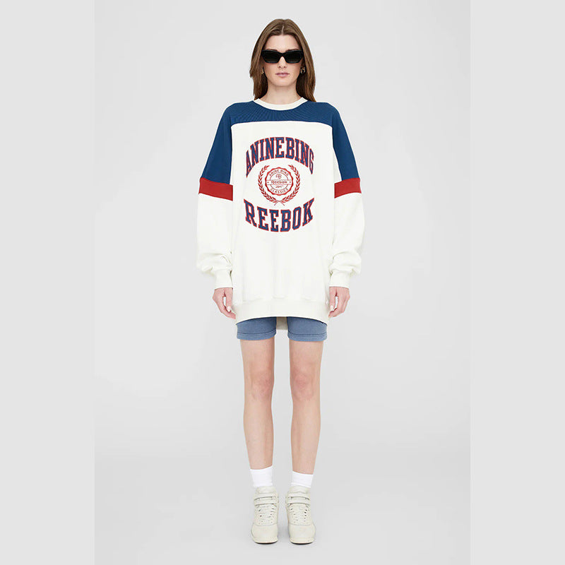 Women's Autumn North American Niche Front Letter Affixed Cloth Sweaters