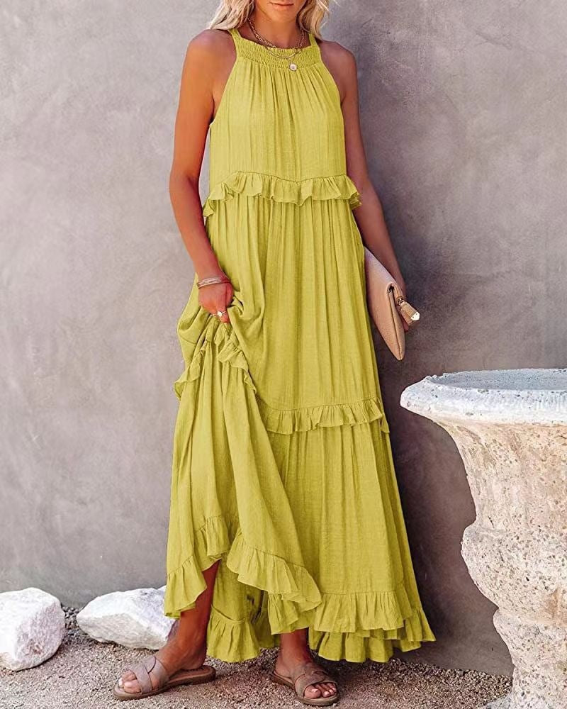 Women's Source Summer Elegant Long Floor-length Cake Dress