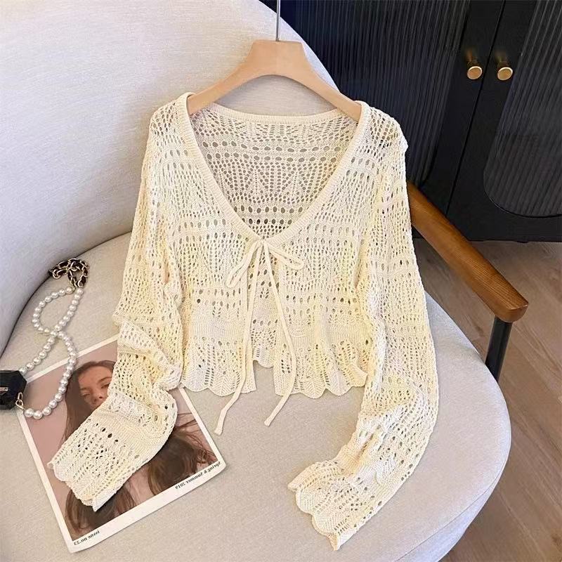 Women's Fresh Thin Slimming Long Sleeves Youthful Smock French Style Design Shorts