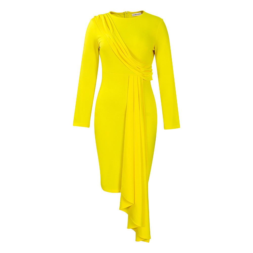 Autumn Long Sleeve Elegant Pencil African Dress
