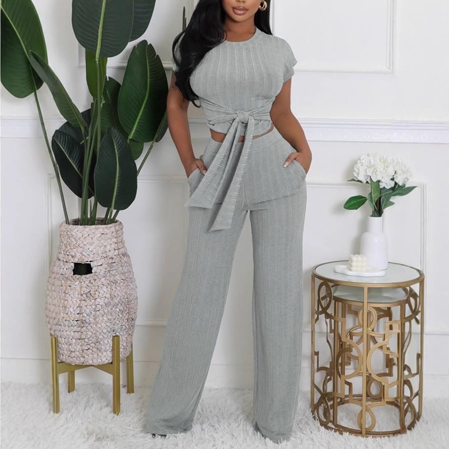 Women's Neck Pullover Design Slim Fit Sexy Suits