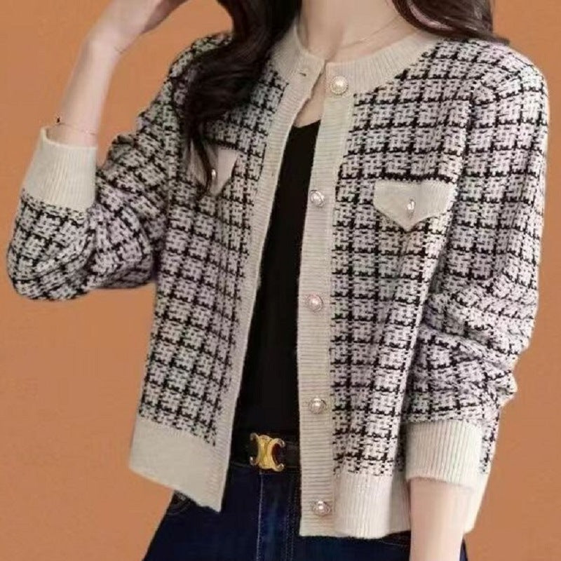 Women's High-grade Elegant Style Knitted French Western Women's Sweater