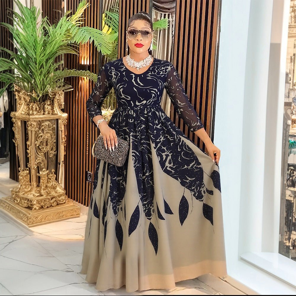 Women's Dress African Wear Long Sleeve Elegant Dresses