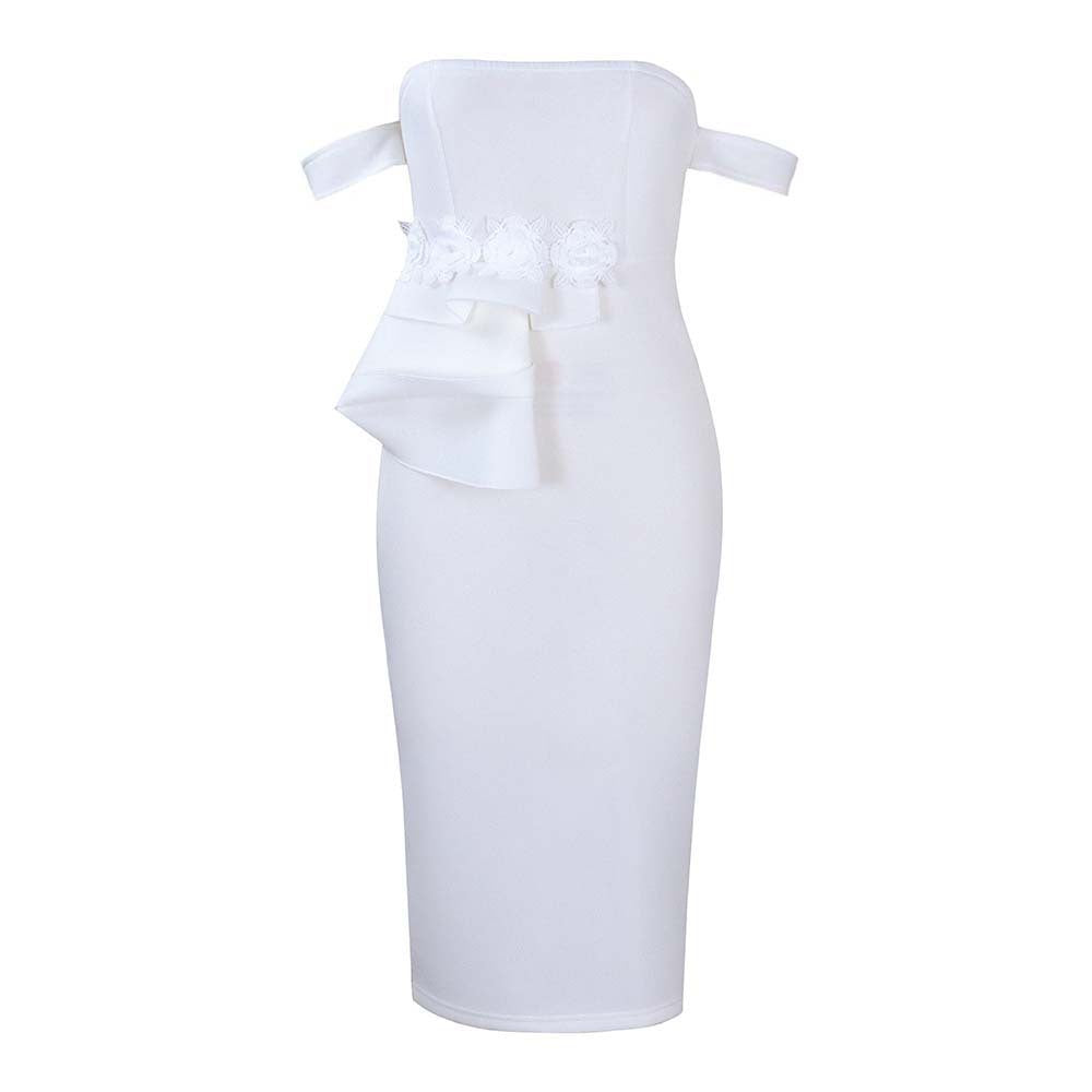 Trendy Banquet Summer Elegant Sexy Bandeau Dress