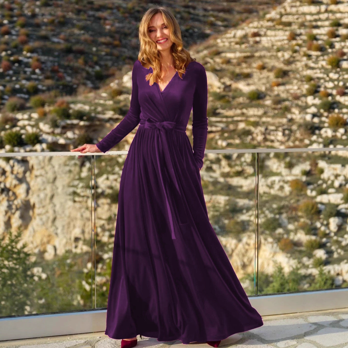 Women's Veet Elegant Graceful Fashion Style Long Dress