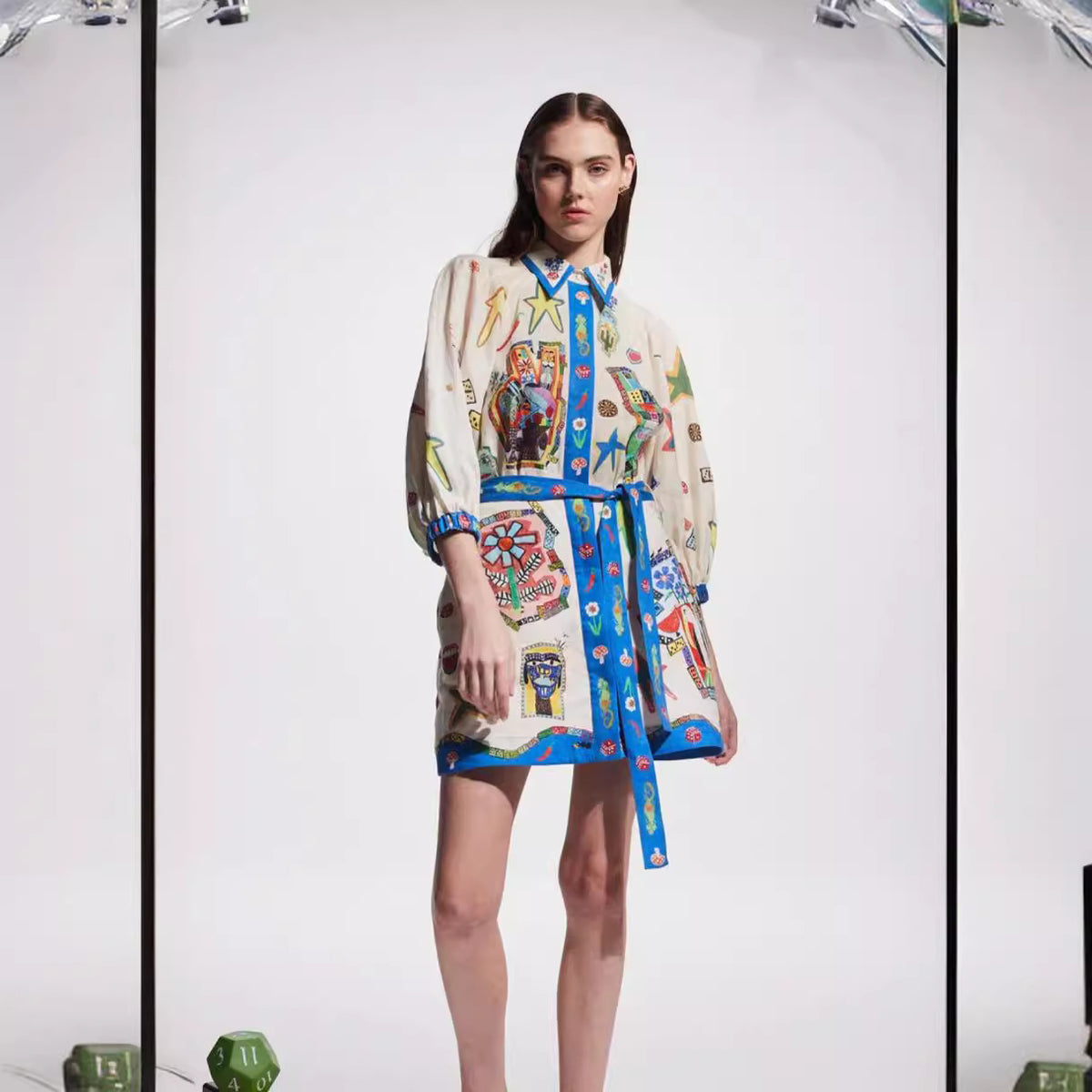 Casual Fashion Printing Shirt Temperament Wild Dress