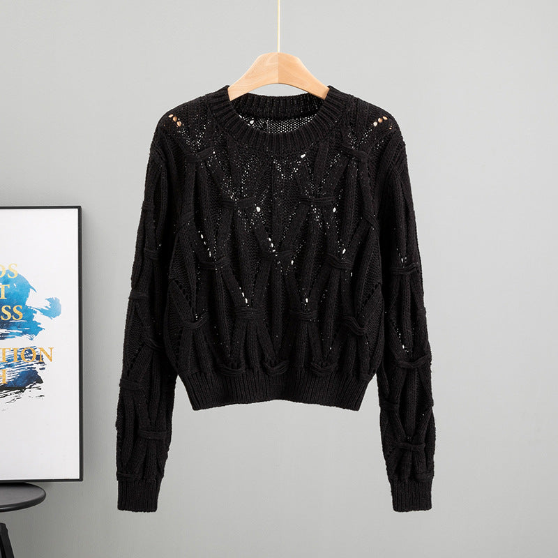 Women's Twist Thread Thermal Thickened Korean Style Knitted Women's Sweater