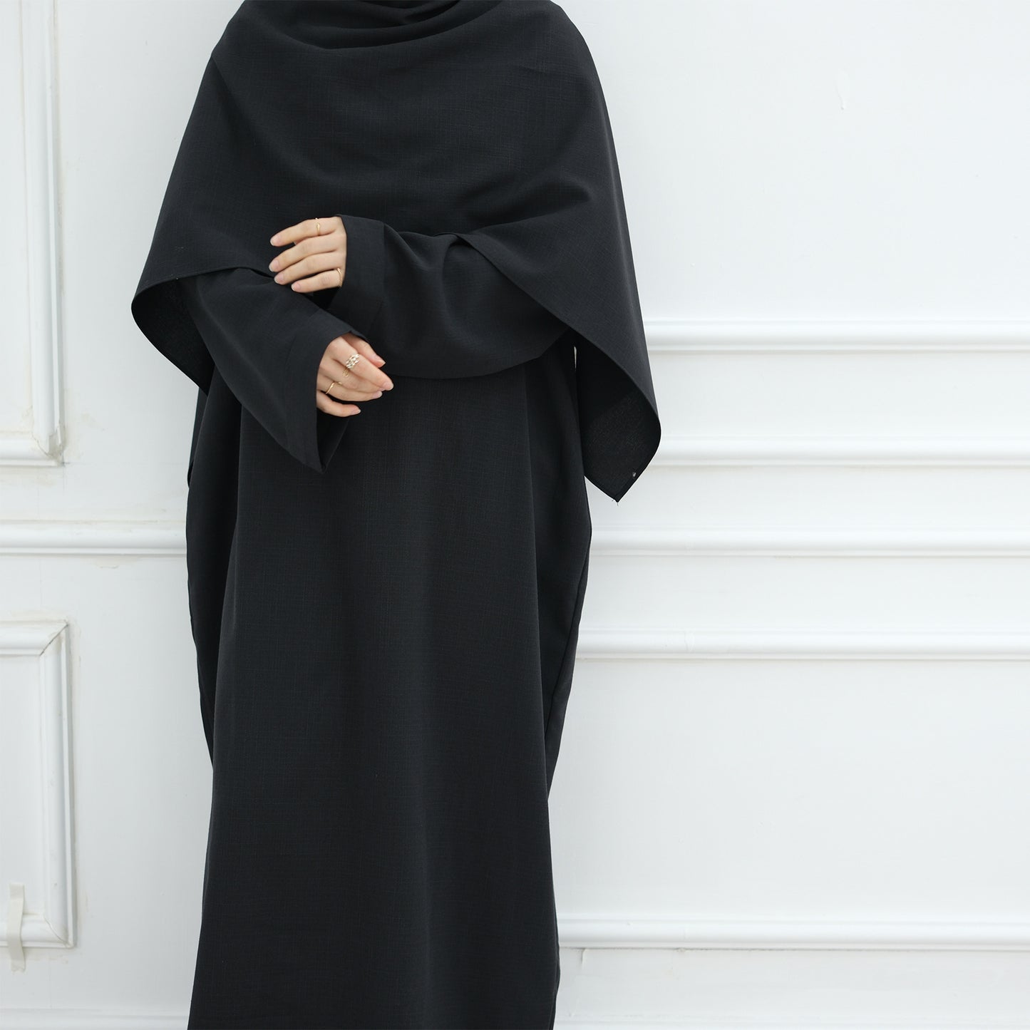 Turkish Solid Color Robe Dress Two-piece Dresses