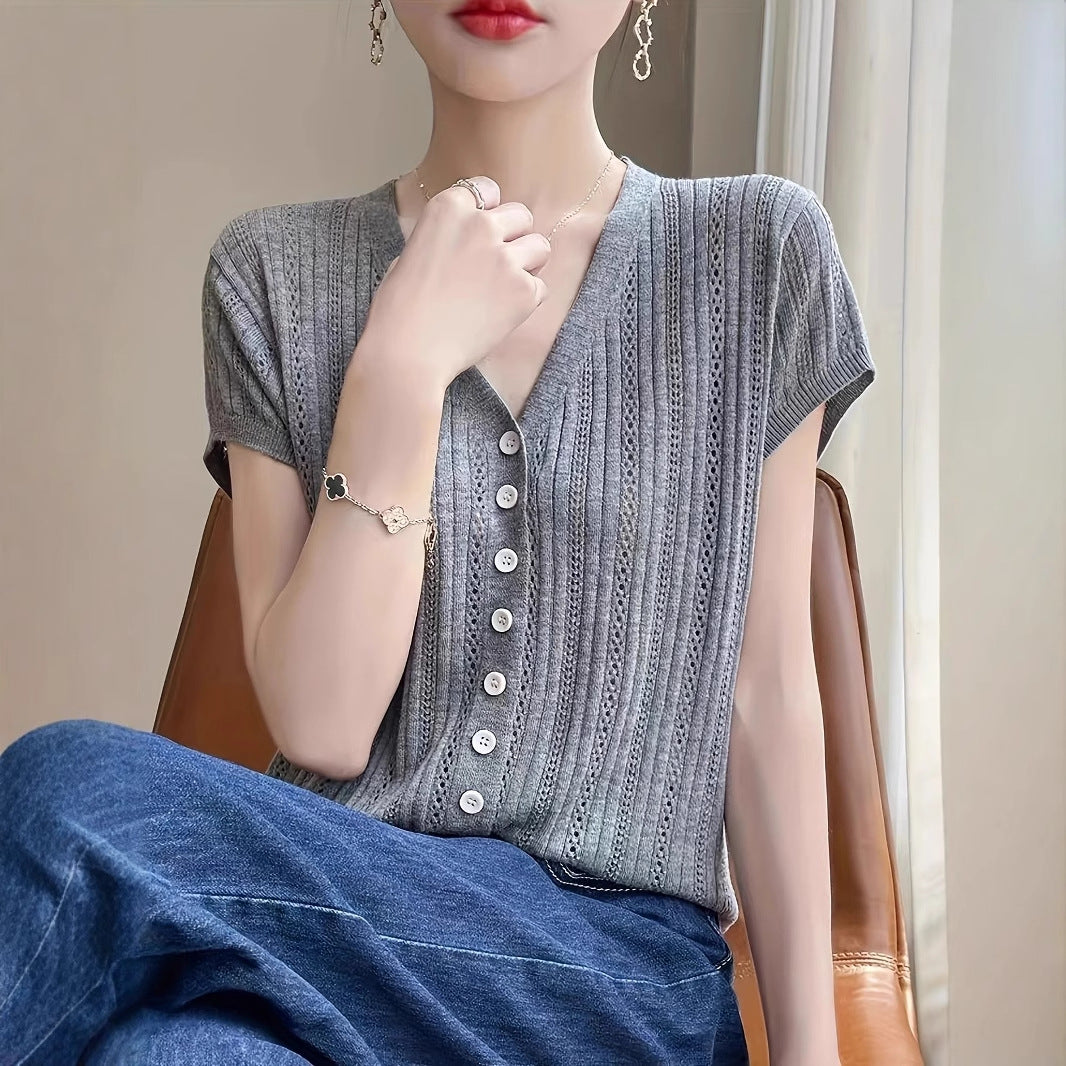 Women's Outer Wear Elegant Simple Western Style Slimming Knitted Cardigans