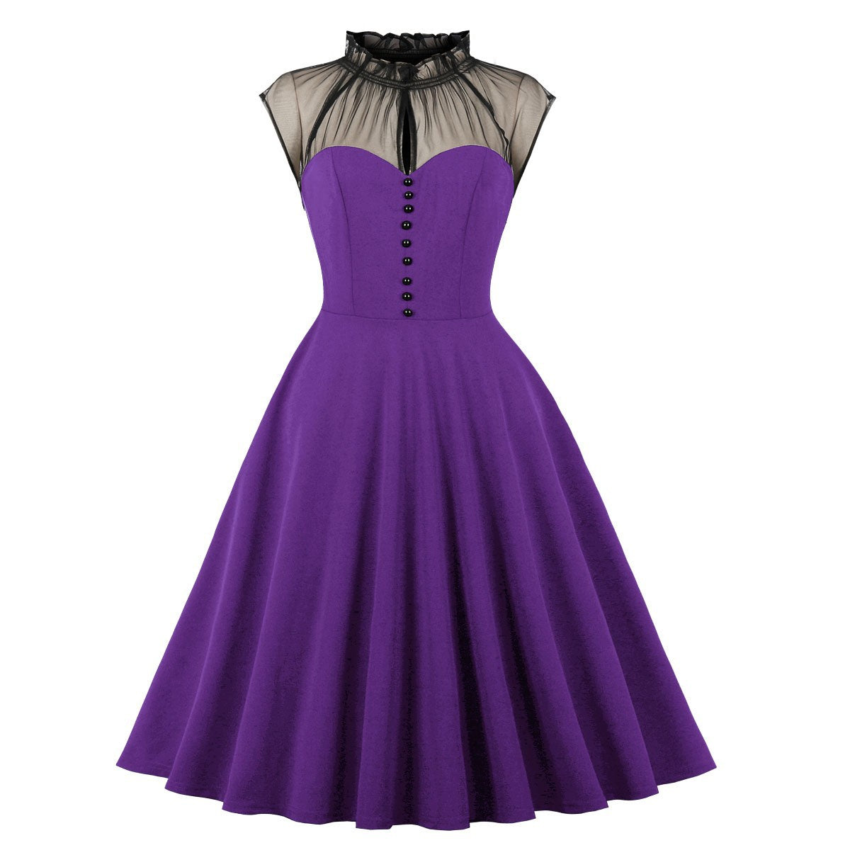 Halloween Mesh Stitching Flying Sleeves Large Swing Dress Dresses