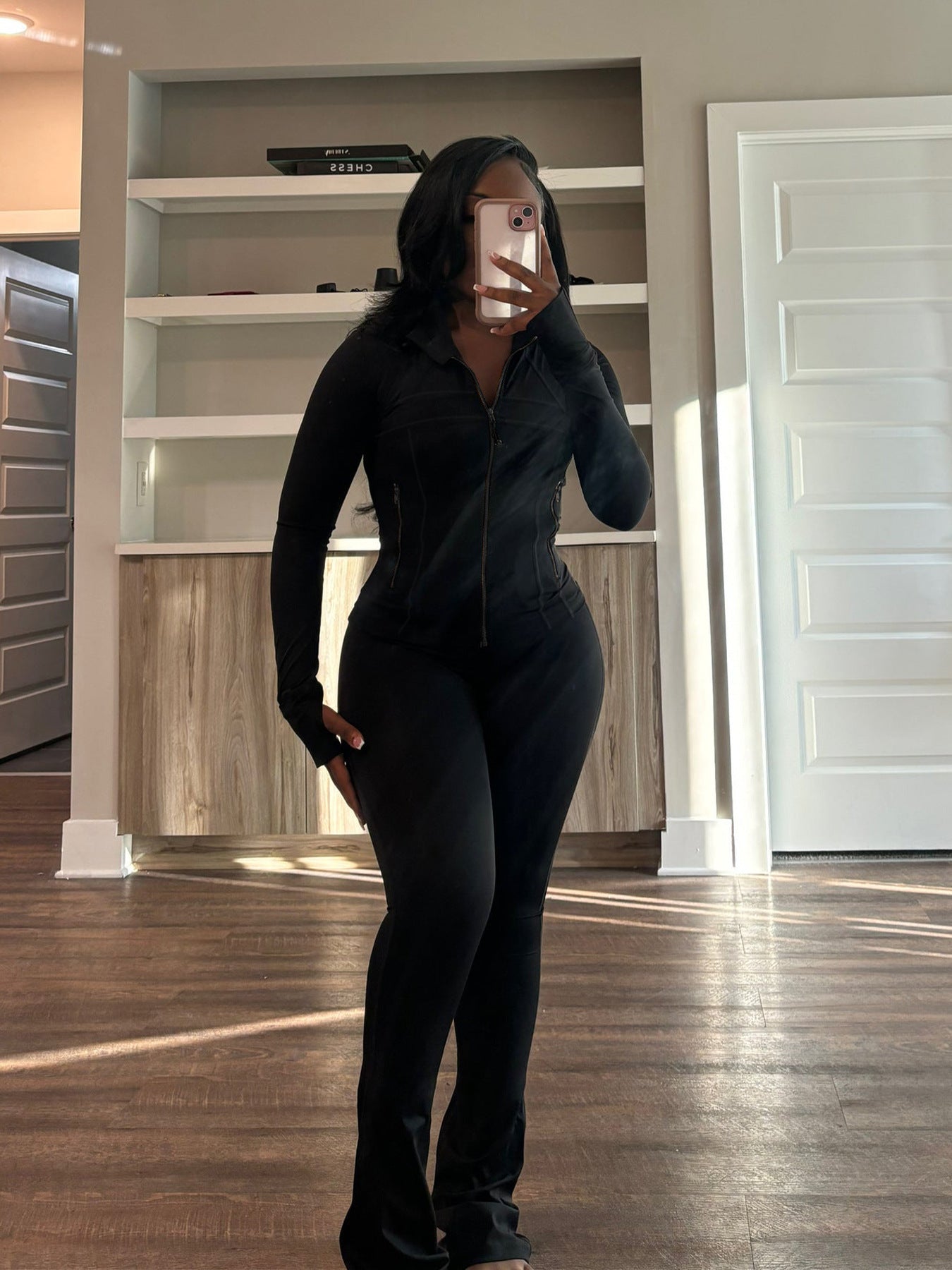 Women's Sports Leisure Sexy Tight Long-sleeved Horn Fashion Casual Suit