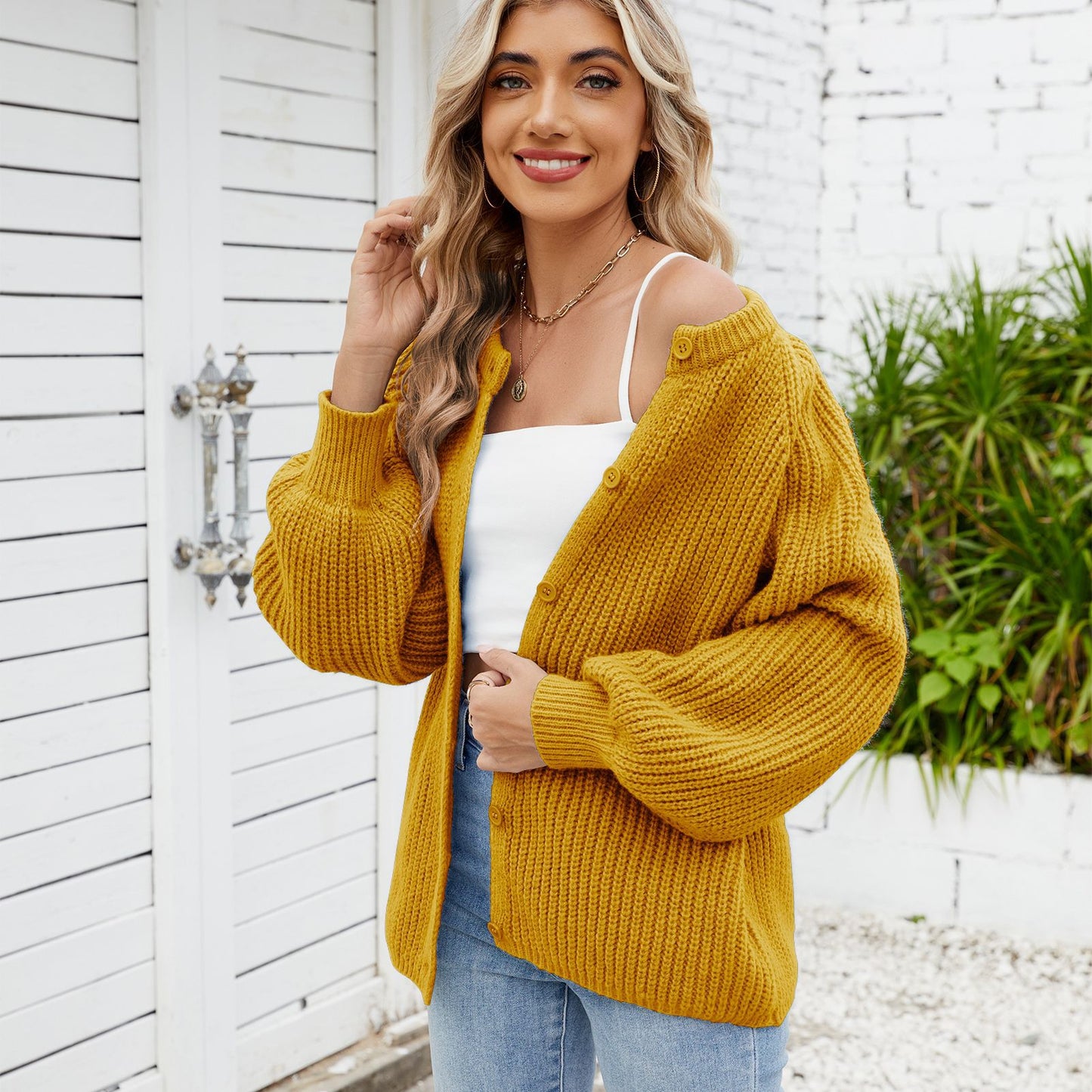 Women's Loose-fitting Casual One Breasted Fashion Sweaters