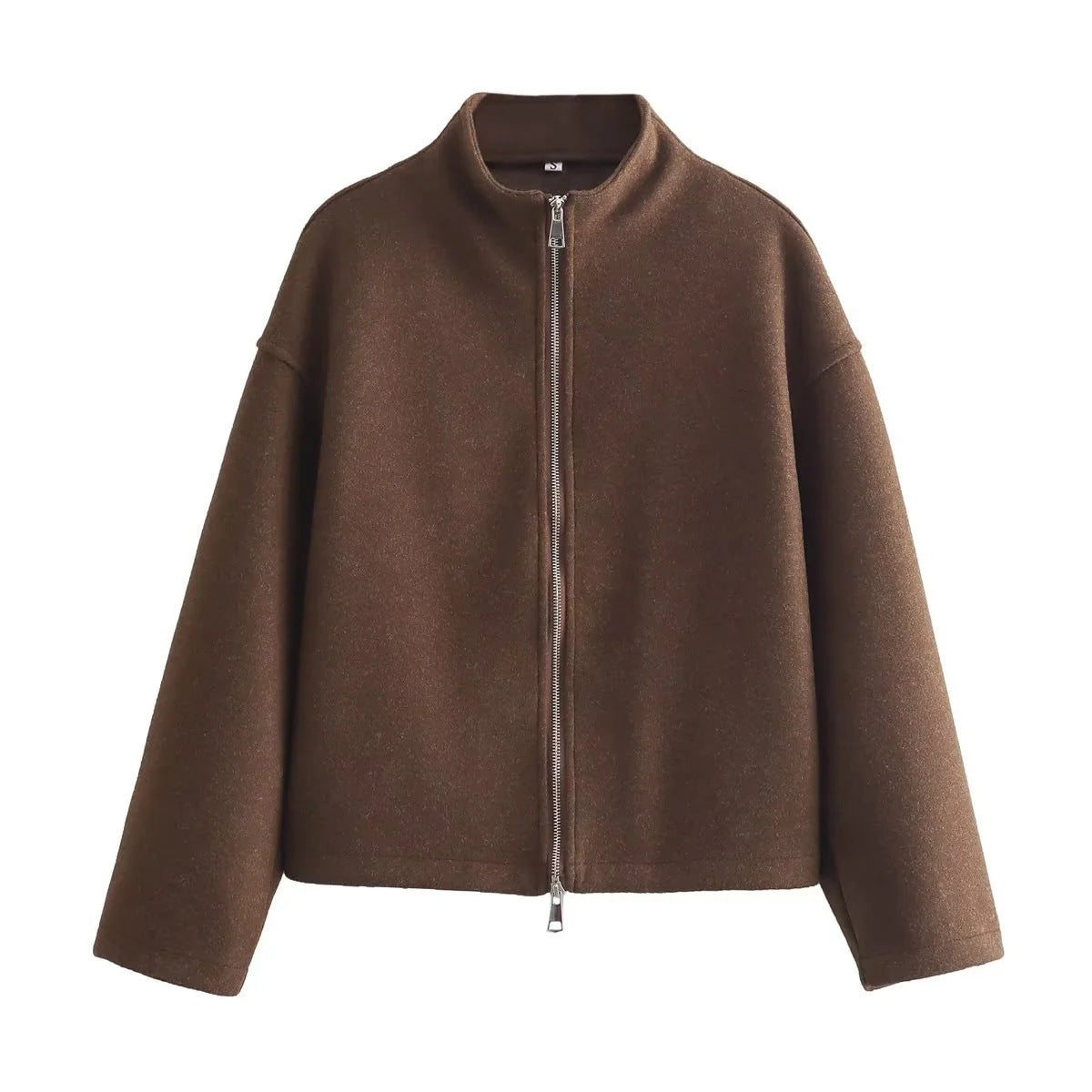 Women's Sports Stand Collar Loose Long Sleeve Coats