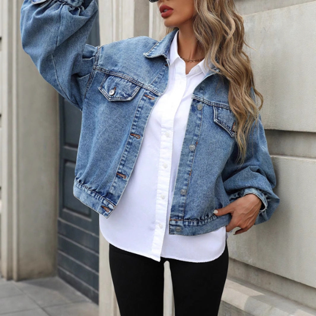 Women's Casual Street Hipster Loose Denim Jackets