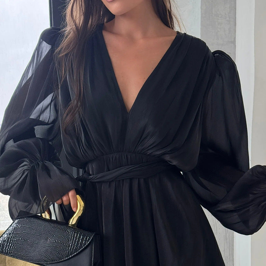 Women's Long A- Line Dress Design Sense Dresses