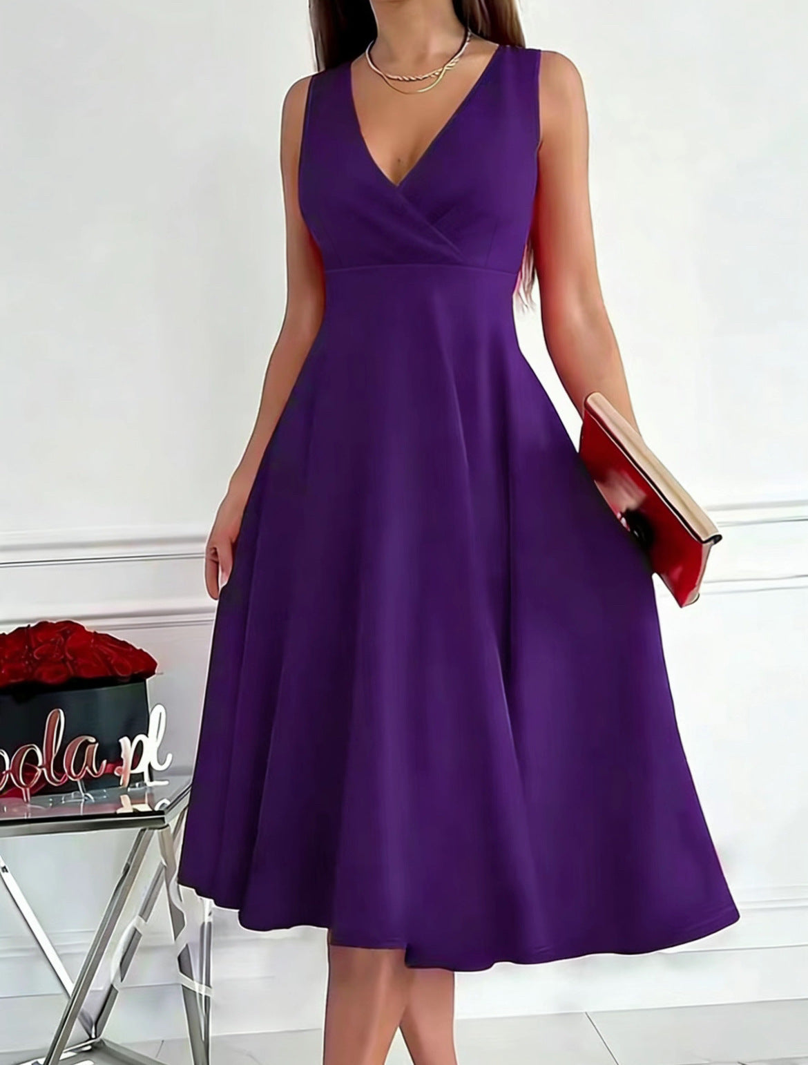 Beautiful Slouchy Women's Simple Sleeveless Fashion Dress