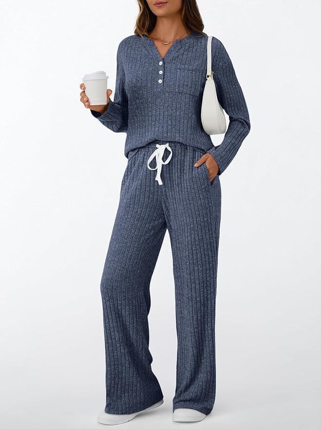 Pretty Women's Outerwear Casual Trousers Set Women's Sweater