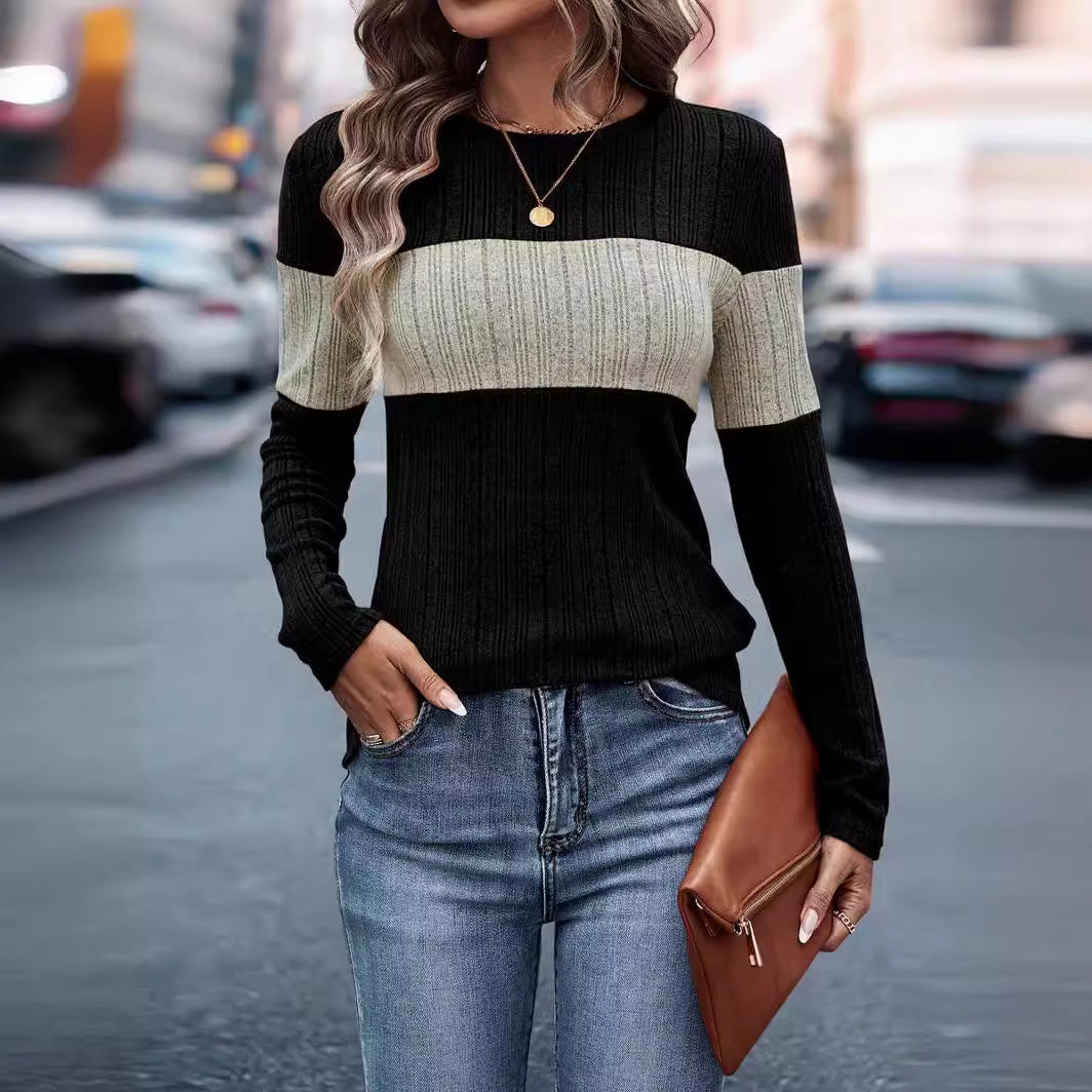 Women's Attractive Loose Casual Multicolor T-shirt Blouses