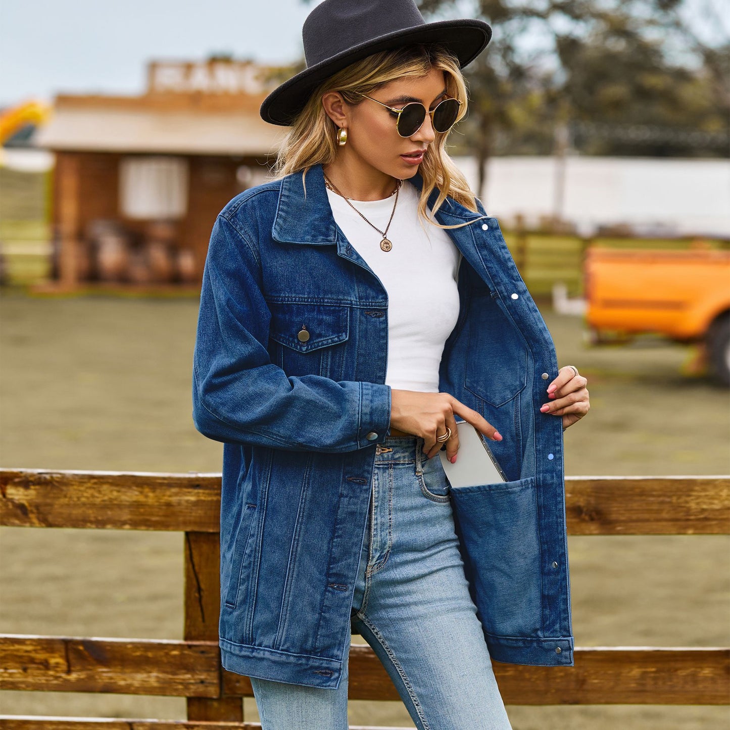 Women's Classic Retro Loose Denim For Tops