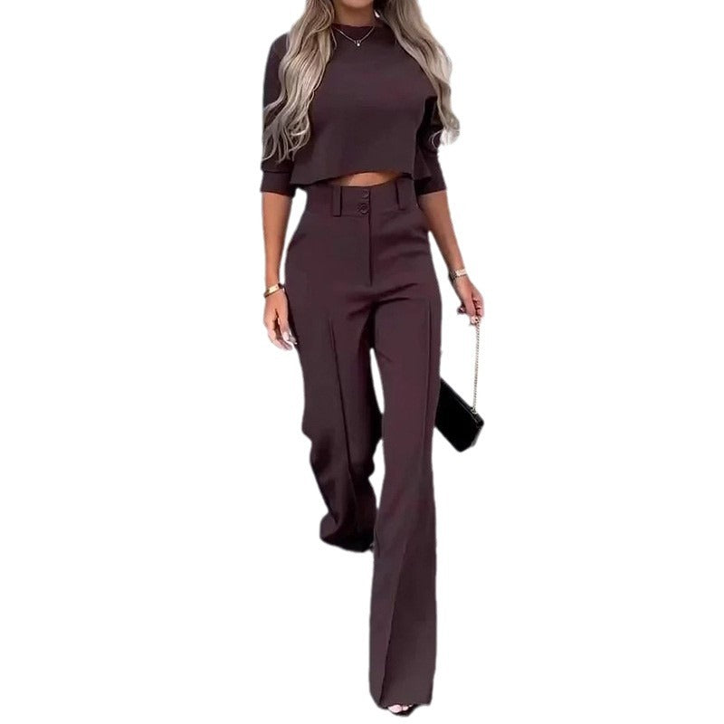 Women's Unique Fashion Casual Set Two-piece Suits