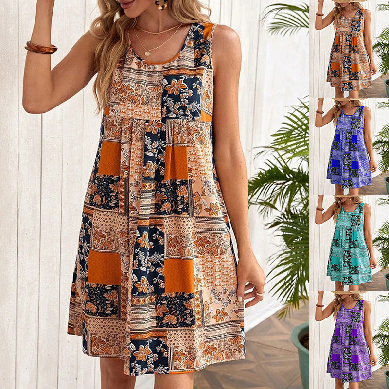 Classic Classy Women's Fashionable Printed For Dress