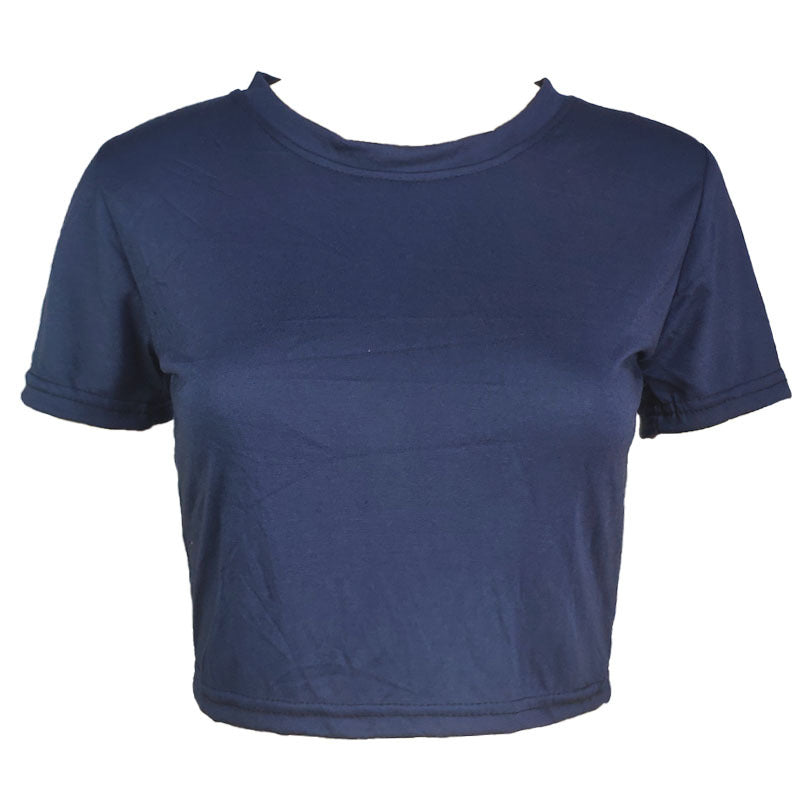 Women's T-shirt Slim Solid Color Simple Common Blouses