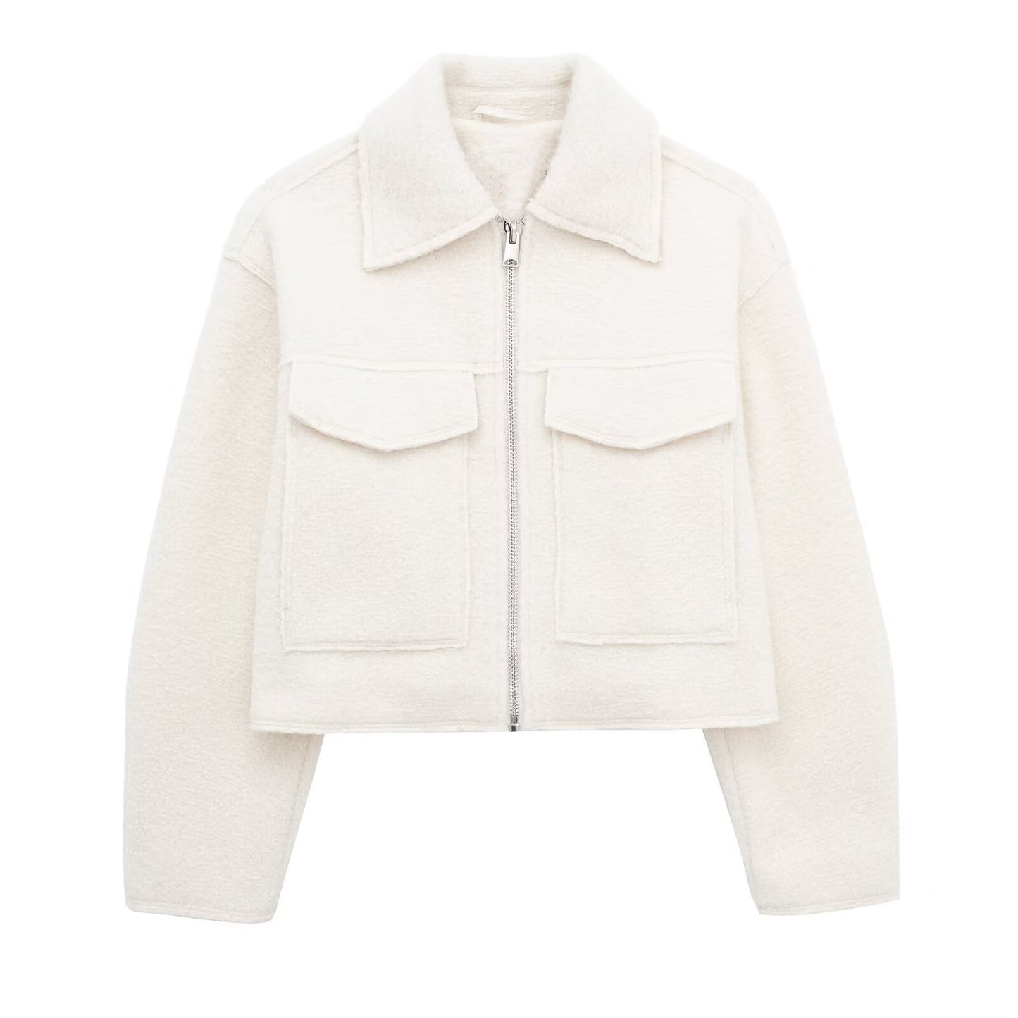 Women's Popular Street Fashion Soft Woolen Jackets