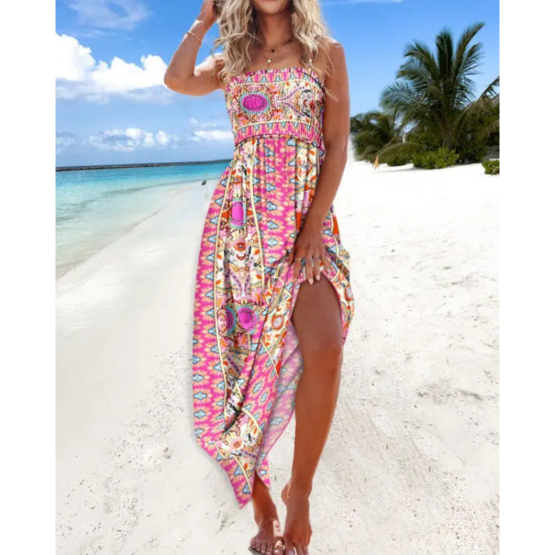 Trendy Comfortable Simple Fashion Suspenders Tube Dress
