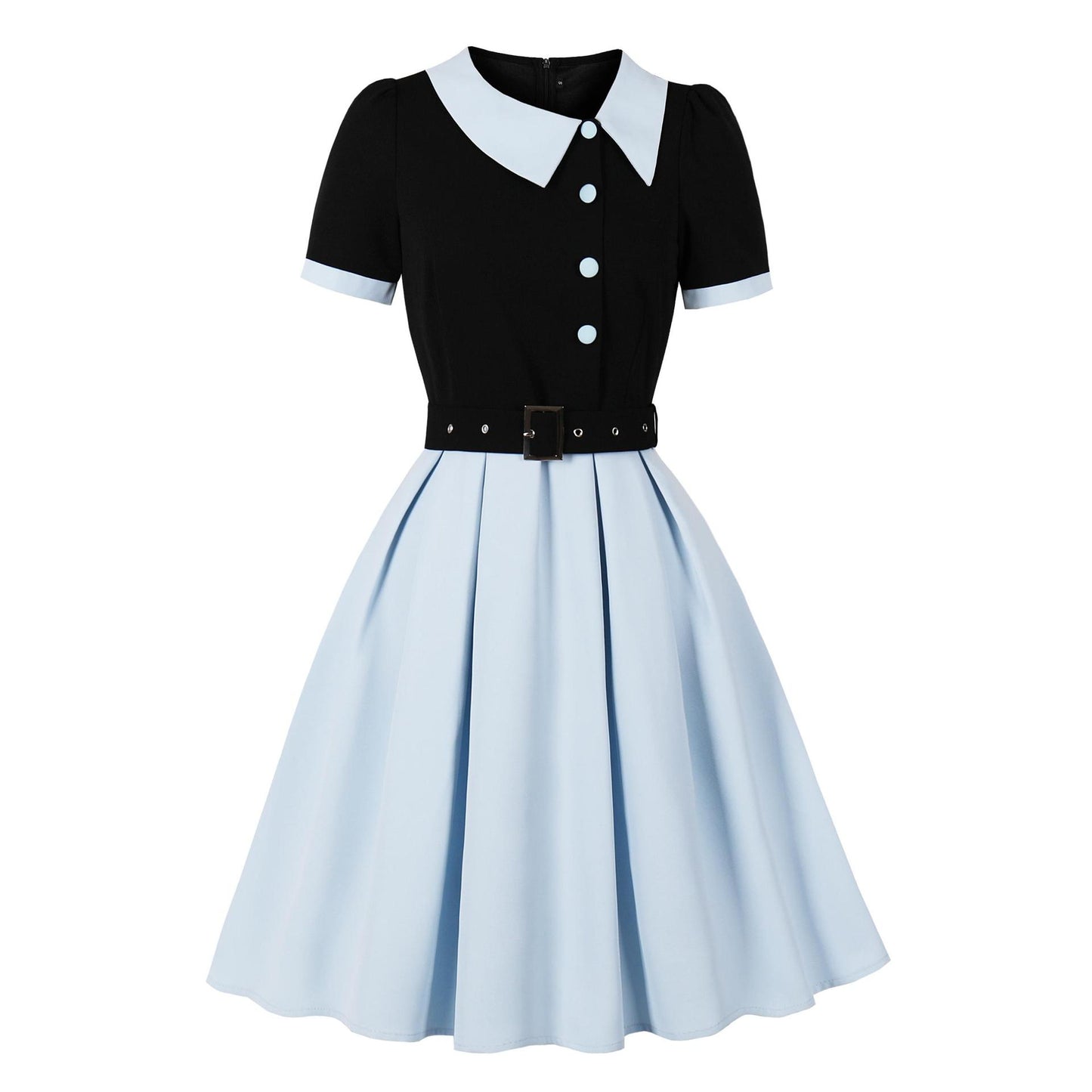 Women's Retro Hepburn Style Slimming Elegant Tea Dresses