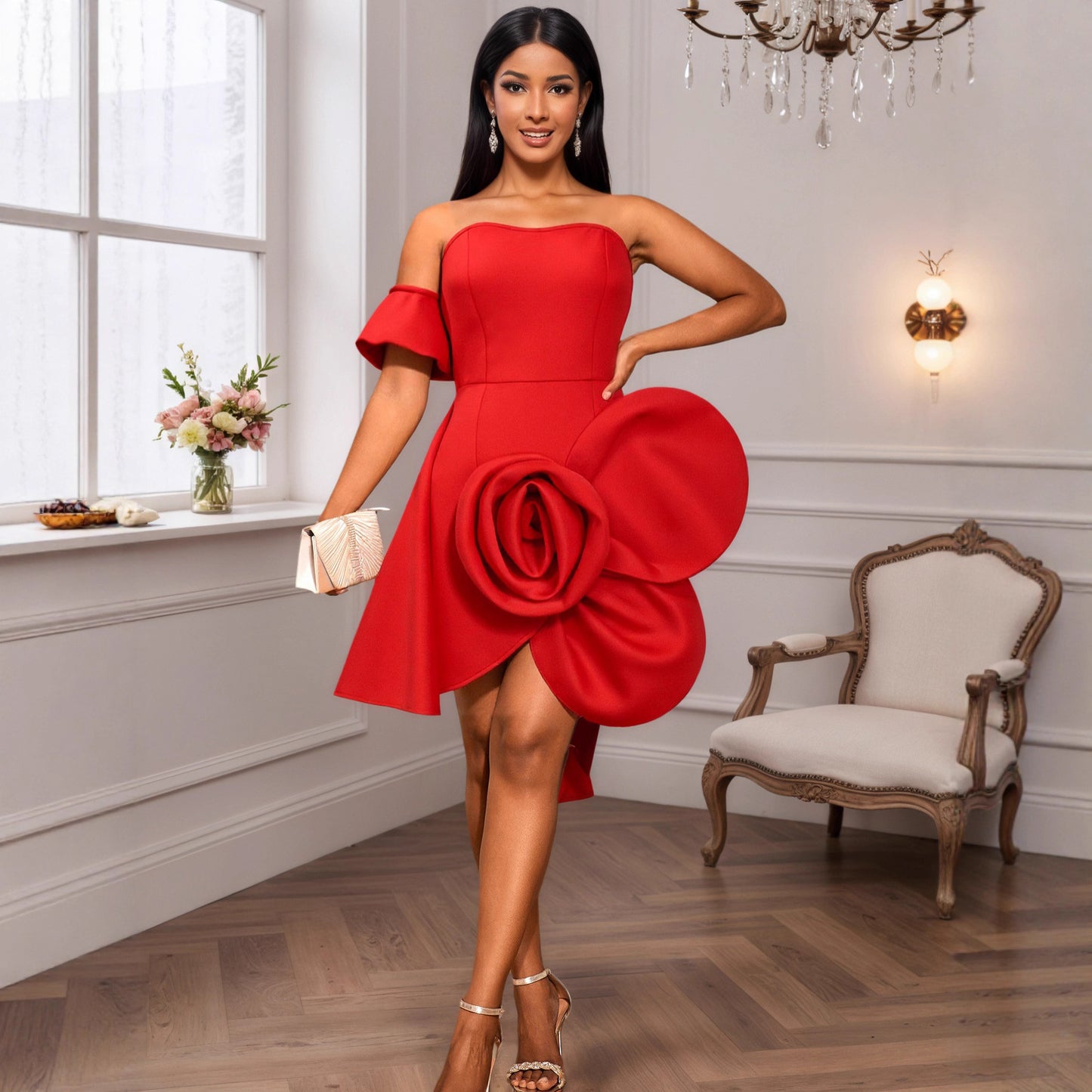 Personalized Design Sexy Tube Dress Asymmetric Dresses