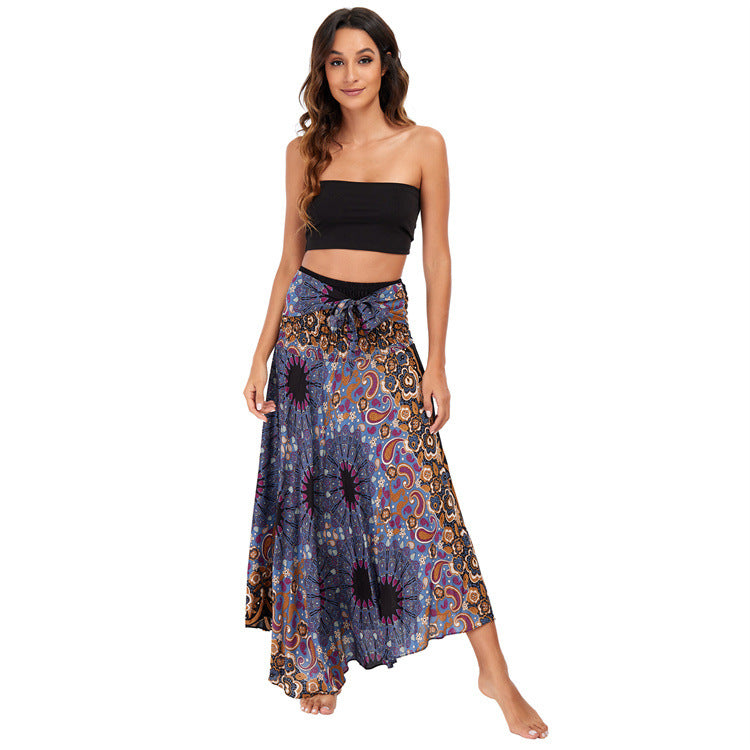 Casual Thai Vacation Big Swing Belly Dress