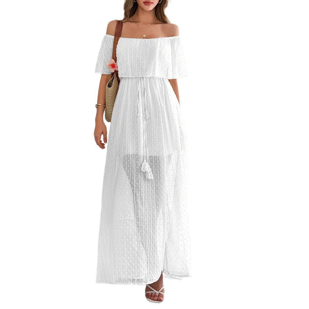 Women's Elegant Tube Sleeve Female Summer Dress
