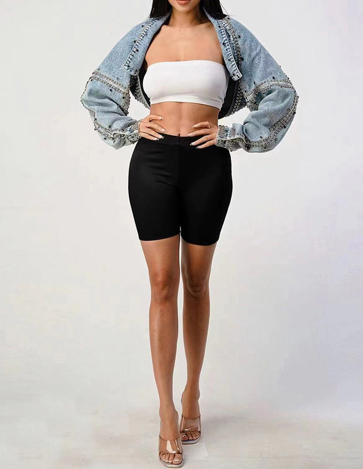 Women's Shawl Denim Spring Loose Long Sleeve Jackets