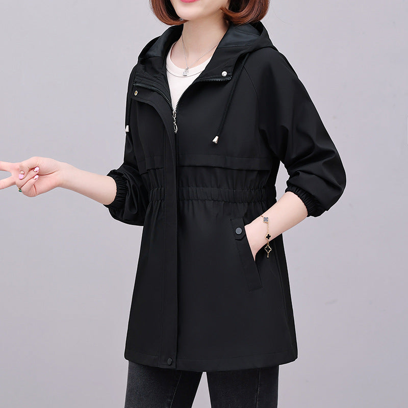 Women's Fleece Trench Thickened Warm Mid-length Casual Coats