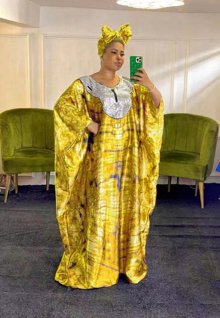 Printed Loose Robe African Ethnic Style Dresses