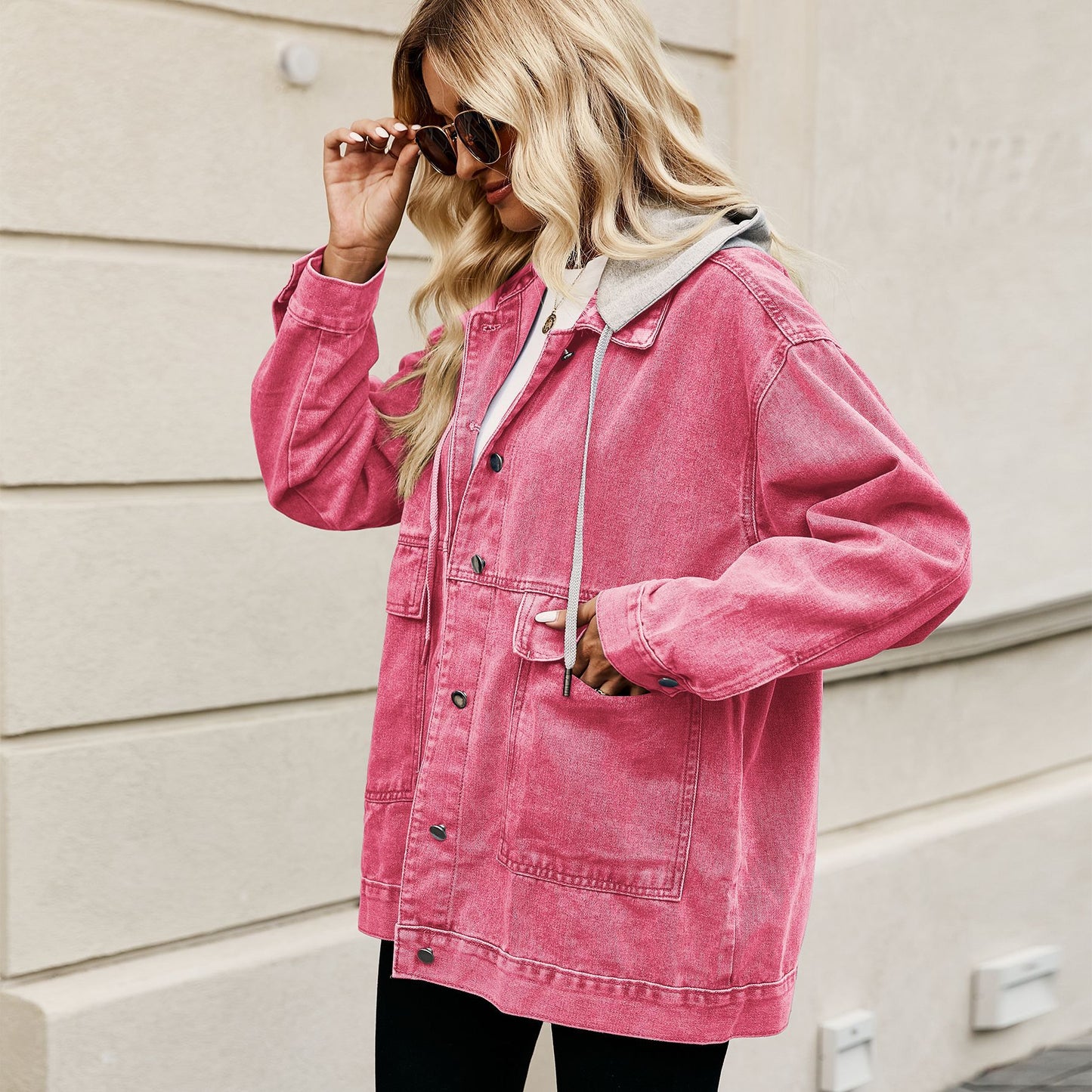 Women's Slimming Retro Classic Loose Denim Casual Jackets