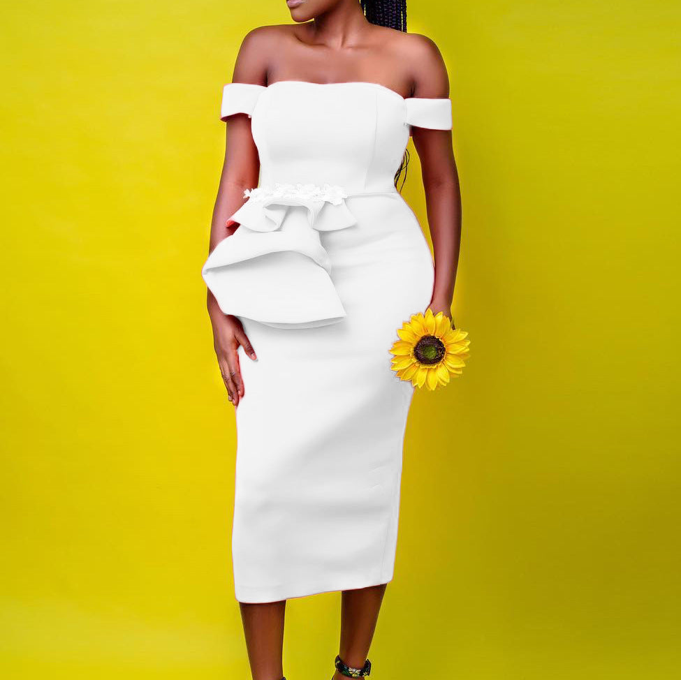 Trendy Banquet Summer Elegant Sexy Bandeau Dress