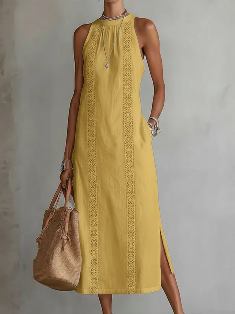 Women's Solid Color Loose Long Shirt Fashion Dress