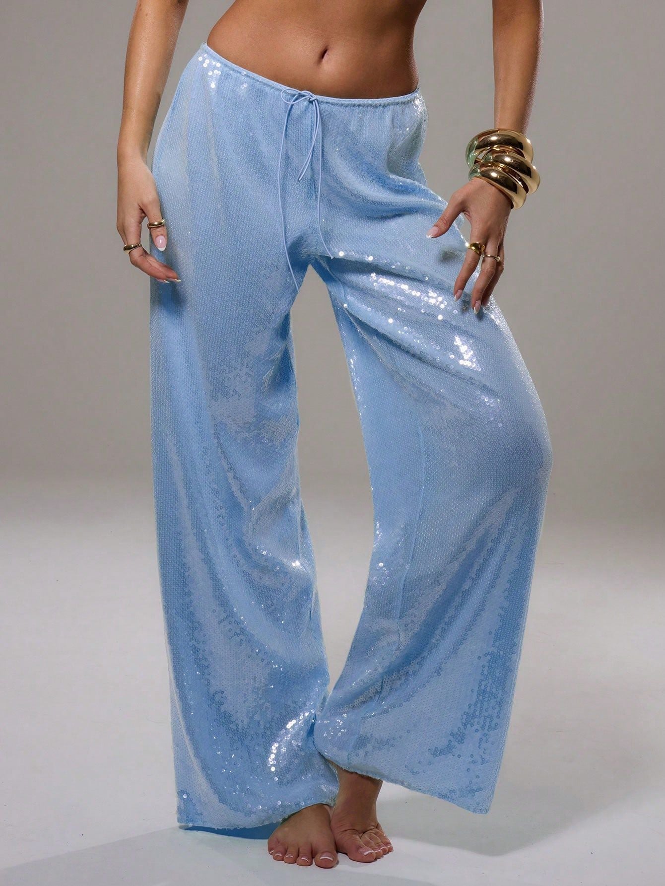 Women's Sequined Casual Loose Wear Autumn Fashion Pants