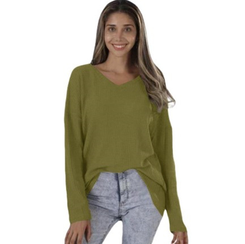 Classy Women's Loose Street Knitted Base Plus Size