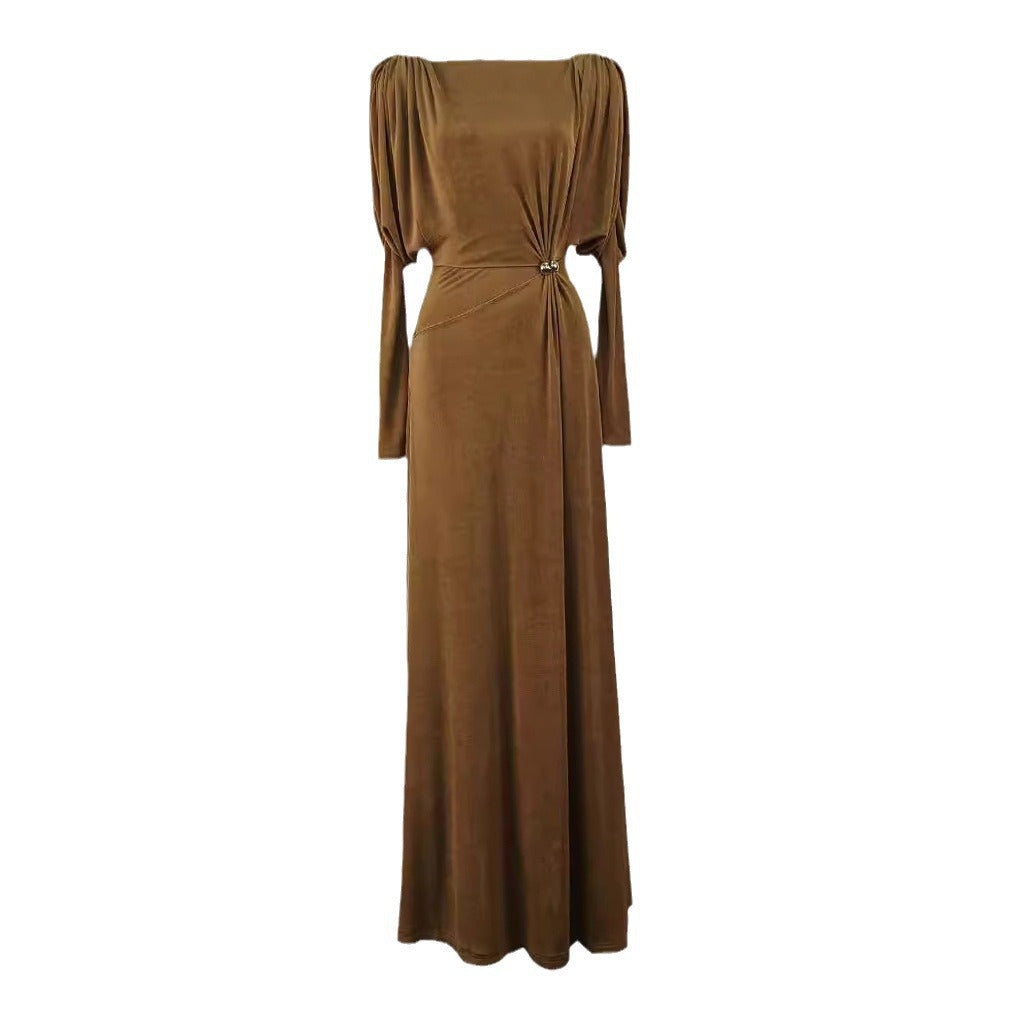Women's Vietnam Niche Design Metal Buckle Elegant Dresses